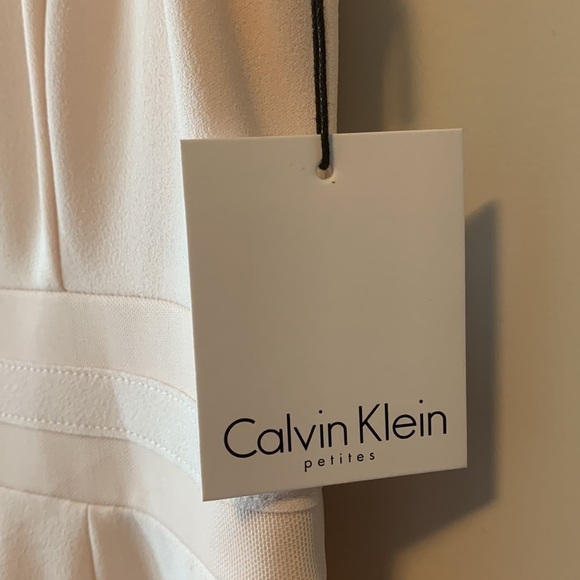 NEW! Calvin Klein Fit & Flare Petite Pink Evening Dress Size 6P - Picture 12 of 17